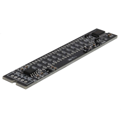 2X  Dual 12 Level Indicator LED Light Bar VU Meter Stereo Amplifier Board Adjustable Light Speed Board with AGC(A)