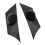 2X Tweeter de Coche Tweeter de Cabeza Triangular Tweeter de Carcasa de Altavoz Cubierta Triangular para Bocina de Agudos para   VIII 2010 8