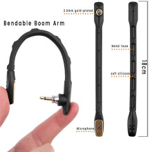 2X Replacement Gaming Headphone Omnidirectional Noise Cancelling Microphone for ASTRO A40 Headphones-Black