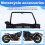 Supporto per Supporto per Borsa Laterale per Portapacchi per Moto, per  ELIMINATOR 500 SE500 E500,A 3