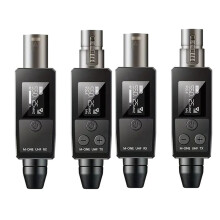 2X UHF Microphone Converter XLR Transmitter Receiver for Dynamic Microphone Guitar Receiver Transmission Adapter