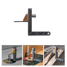 RUITOOL Height Gauge Aluminum Alloy Router Table Height Gauge Metric Measurement Tool Table Saw Depth Measuring Ruler