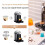 Stainless Steel Coffee Filter for  ENV135/Vertuo Next/Vertuo  Coffee Maker Reusable Refillable G-Cup Capsules 10