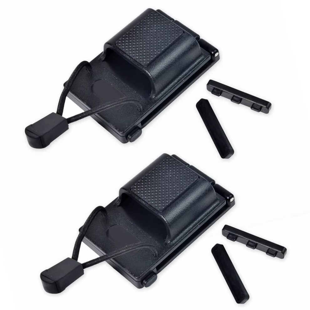 2Pcs Tactical Radio Holder, Waist Hanger Buckle Bracket For Quick Release Intercom Radio Holder Belt Clip 6031369128825
