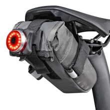 Waterproof Bicycle Saddle Bag with Reflective Details and Tail Light Hook for Road Bikes,Cycling Storage Accessory