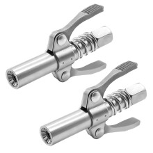 2 StüCk Doppelgriff-Schmiernippel-Koppler Doppelgriff-Schnellverschluss-Freigabe-Schmierenden-Kupplungen Kompatible Schmiernippel