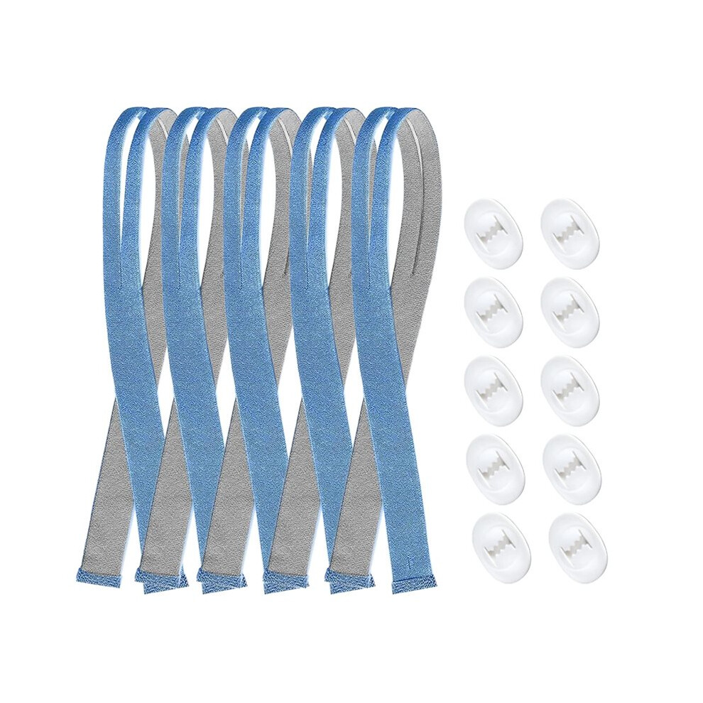 5PCS Headgear for  Airfit P10 Nasal Pillow Mask Straps Included 10PCS Adjustment Clips