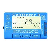 RC CellMeter-8 1-8S Batteriekapazitäts-Spannungstestmessgerät für LiPo Life Li-Ion NiMH Nicd Zellmessgerät