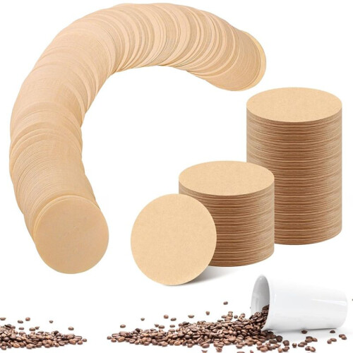 600 St Utbyteskaffefilterpapper Kaffefilter Engångspappersfilter för Espressomaskin Moka Pot Filterpapper 2