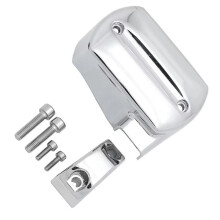 Motorcycle Front Brake Master Cylinder Reservoir Cover for Dragstar V-Star 400 650 XVS400 XVS650 Silver