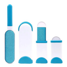 Pet Hair Remover Lint Brush with Self-Cleaning Base, Reusable Remover for Clothes, Fur Cleaner for Dog and Cat