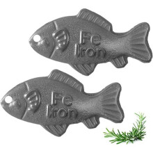 Järnfisk, Tillsätt Järn i Mat och Vatten, Effektivt och Säkert Matlagningsverktyg, 2-Pack