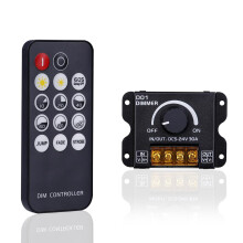 5V 12V 24V 30A RF-LED Dimmer PWM Dimming Controller Wireless Control ,for Monochrome LED Strip Lights