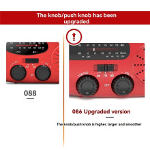 Solar Hand Crank RADIO Receiver Portable AM/FM/WB Weather Radio with Multifunctional Flashlight Emergency Power Supply