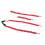 Bauchgurte 3er-Set, Nylon, verstellbar, rot 16