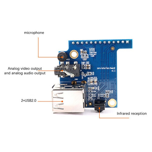 2X Expanding Board Adapter Board Module for Oranger Pi Zero USB Interface 1