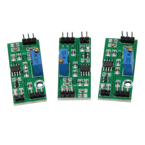 18Pcs LM393 3.5-24V Voltage Comparator Module with LED Indicator High Level Output Analog Comparator Control 1