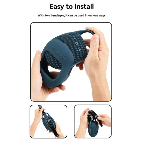 TXESIGN Silicone Case Shockproof Protective Carrying Case Dustproof Speaker Stand  Cover for  Clip 5 Speaker Grey 2
