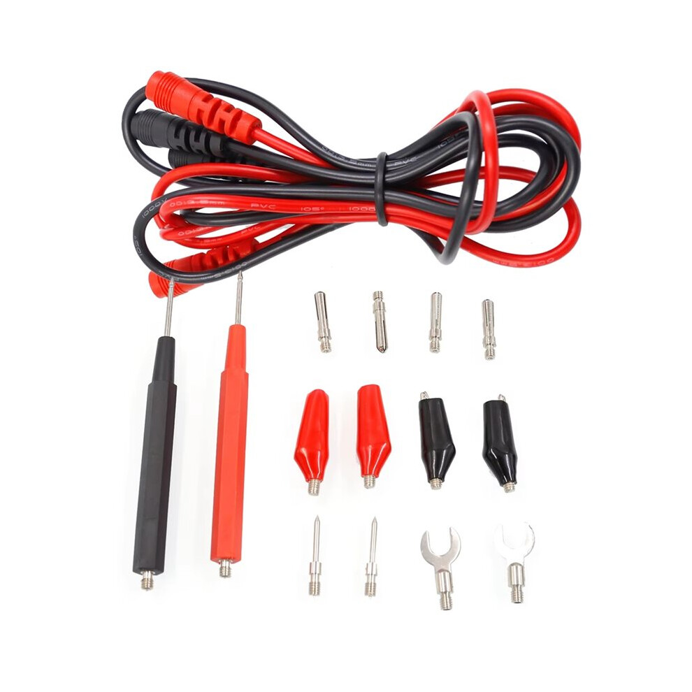 16Pcs Multimeter Test Leads Kit Replacement Test Wire Set + Alligator Clips Banana Plugs Test Probes For Multimeter 6032904583338