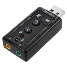 7.1-Kanals USB Externt Ljudkort Ljudadapter