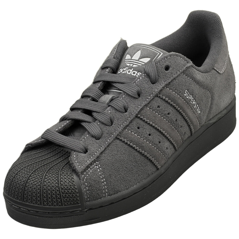 Adidas (5.5) Superstar Ii Unisex Fashion Trainers In Dark Grey