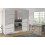 (White, 200cm) ELUKS - DELIN Sliding Doors Wardrobe with Mirror 1