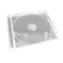 Transparente Cd/Dvd-Hülle Aus Kunststoff, Einzelstück, Aufbewahrungsbox für Cds und Dvds, Albumbox zum Schutz der Medien