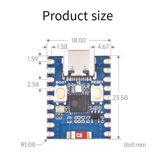2X ESP32-S3-Zero  Development Board ESP32-C3FN Module Compatibility WiFi  RISC-V Embedded Development Board 1