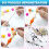 20Pcs Beadable Keychains Bars-DIY Blank Beadable Keychains- Keychain Bars for Beads Keychain Making Kit 3