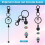 20Pcs Beadable Keychains Bars-DIY Blank Beadable Keychains- Keychain Bars for Beads Keychain Making Kit 7
