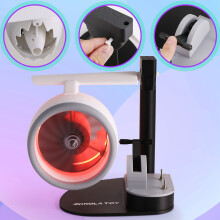 NIKOLA TOY USB Jet Fan Ventilateur de Bureau Turbofan Moteur Ventilateur Turbo Jet Imprimé en 3D avec Dispositif D'Atomisation Lumière Rouge