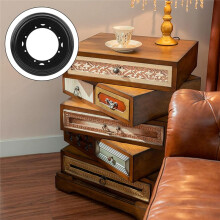 3Pack 9in Round LazySusan Turntable Bearing Plate, Rotating Swivel Plate, Turntable Base for Table Serving Tray Kitchen