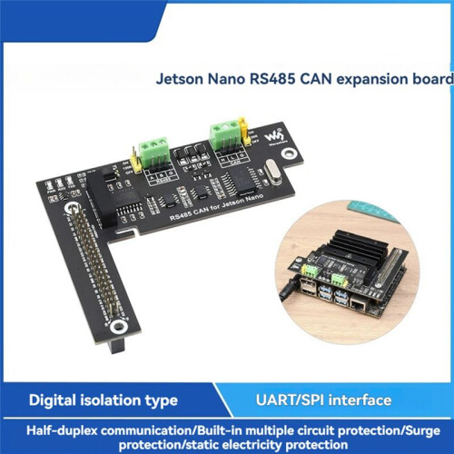 Waveshare RS485 CAN Expansion Board for Jetson  Digital Isolated UART Communication Multiple Protection Circuits 1