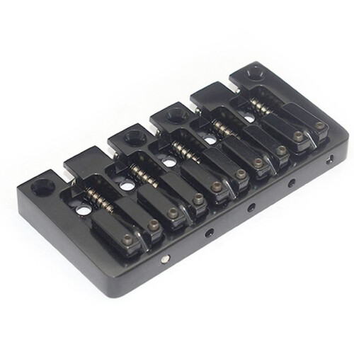 5-String Bass Bridge Body Bottom Through String Spacing 16.5MM Bass Fixed Bridge Black 2