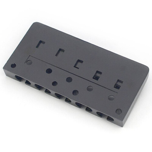 Chevalet de Basse Fixe à 5 Cordes, Espacement des Cordes par le Bas: 16,5 mm, Noir. 1