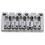 5-String Bass Bridge Body Bottom Through String Spacing 16.5MM Bass Fixed Bridge Black 7