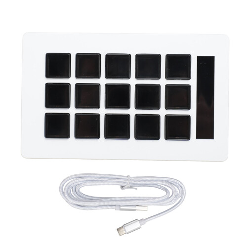15-Key Visual Macro Keyboard with LCD for OBS, Twitch & YouTube 1