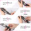 Hair Dryer Inner Filter + Outer Filter Cage Replacement for  HD01 HD03 HD08 Models C 6