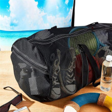 Mesh Scuba Dive Gear Bag, Foldable Mesh Duffle Beach Tote Bag for Snorkeling, Spearfishing, Swimming, Travel, Gym