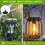 Replacement Solar Light Parts for Lantern: 3 Inch Waterproof Solar Replacement Top for Old Lantern Replacement Light 5