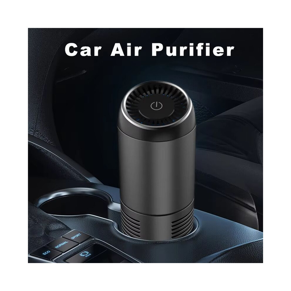 Portable Car Air Purifier,Negative Ion Generator For Smoke And Odor Removal, Low Noise Compact Desktop Air Freshener B 4712412675993