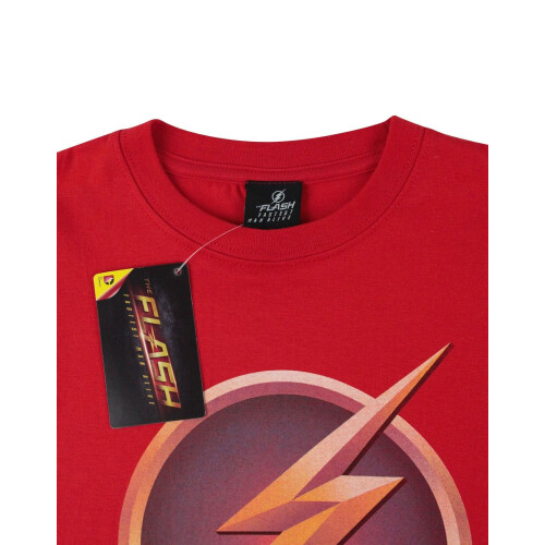 DC Comics DC Comics The Flash Short Sleeved T-Shirt (Boys Red) 1