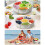 Six-Grid Rotating Snack Box Container with Handle Kitchen Sealed Spice Storage Box Transparent Dried Fruit Snack Tray 7