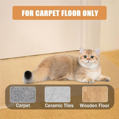 Carpet Protector for Pets,Cat Carpet Protector ,Under Door Mat Cat Carpet Scratch Stopper,Cat Scratch Guard Carpet 3ft 1