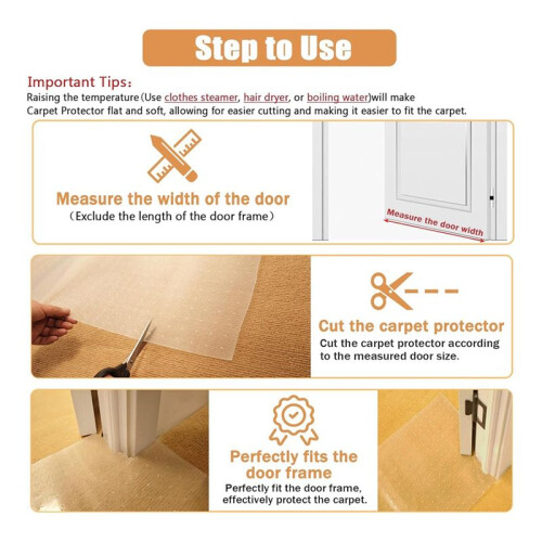 Carpet Protector for Pets,Cat Carpet Protector ,Under Door Mat Cat Carpet Scratch Stopper,Cat Scratch Guard Carpet 3ft 2