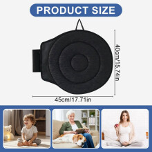 2pcs 360 Rotating Cushion,15.7in Cushion for Car ,Swivel for Elderly for Home, Office Chairs Claret
