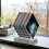 Vinyl Record Holder Desktop Books, Magazine Shelves Acrylic Display Shelf for CD Records Multi-Function Organizer Rack 1