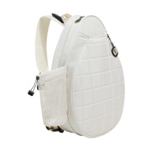(White, 30x10x46cm) Spacious Tennis Handbag With Comfortable Features Stylish Racket Tote