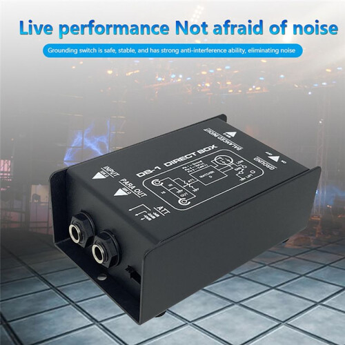 Passive Impedance Converter DI Effects Audio Isolator Passive DI Box DI BOX Box 2