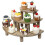 3-Layer Wooden Cupcake Rack Layered Cupcake Display Rack Semi-Circular Dessert Cake Rack 2